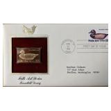 Folk Art Series Broadbill Decoy Gold Stamp...