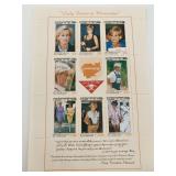 Lady Diana commemorative stamp set