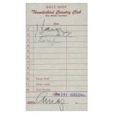 I Love Lucy Desi Arnaz signed receipt