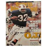 OJ Simpson Signed Sports Illustrated magazine...