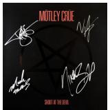 Motley Crue signed Shout At The Devil album