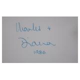 Princess Diana and Prince Charles signature slip
