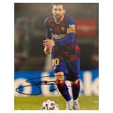 Lionel Messi signed photo