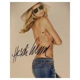 Supermodel Heidi Klum signed photo