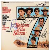 Return Of The Seven cast signed soundtrack