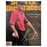 Tiger Woods signed Sports Illustrated magazine...