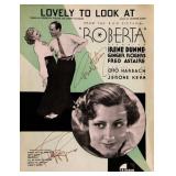 Fred Astaire and Ginger Rogers signed sheet music