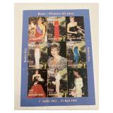 Diana Princess of Wales commemorative stamp set