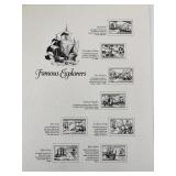 Famous Explorers Stamps