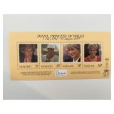Diana Princess of Wales commemorative stamp set