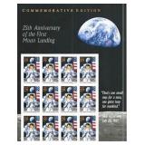 25th Anniversary Moon Landing Stamps