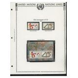 United Nations New York Stamps 1990