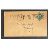 United States 1916 post card