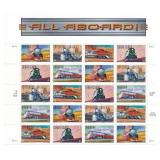 All Aboard! 20th Century American Trains Stamp Set