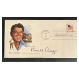 Ronald Reagan facsimile signed First Day Cover