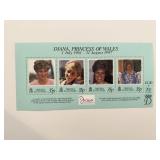 Diana Princess of Wales commemorative stamp set