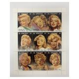 Marilyn Monroe St. Vincent stamp sheet