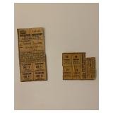 Hungarian WW2 Ration Coupons