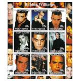 Robbie Williams - Kyrgyzstan - Cinderella Stamp...