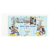 Mickey- Goofy- Donald FDC
