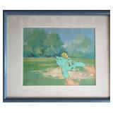 Dink, The Little Dinosaur Framed Animation Cel