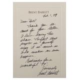 Kiss Me Kate Brent Barrett Signed Note