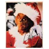 Jim Carrey signed The Grinch promo photo