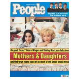 Shirley MacLaine signed magazine page