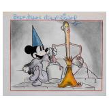 Fantasia Mickey Mouse Signed Drawing