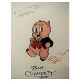 Bob Clampett, Friz Freleng & Mel Blanc signed...