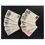 Lot of 10 US history FDC
