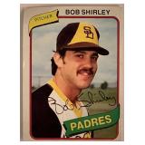 San Diego Padres Bob Shirley baseball trading card