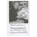 Dennis the Menace Marcus Hamilton signed photo