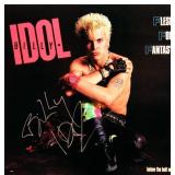 Billy Idol signed "Flesh For Fantasy" single album