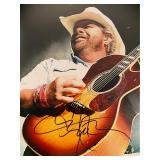 Toby Keith signed photo