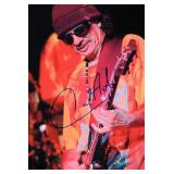 Carlos Santana facsimile signed promo photo