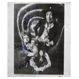 Jimi Hendrix Experience facsimile signed photo