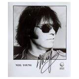 Neil Young facsimile signed photo