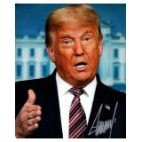 US President Donald Trump facsimile signed photo