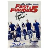 Fast & Furious 5 cast facsimile signed movie photo
