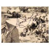 John Wayne signed movie still photo