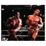 Sylvester Stallone & Dolph Lungren signed movie...