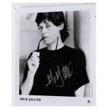Mick Jagger facsimile signed promo photo