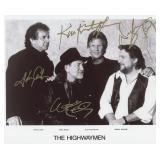 The Highwaymen facsimile signed photo