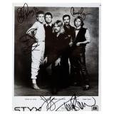 Styx facsimile signed promo photo