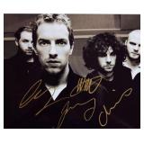 Coldplay facsimile signed promo photo