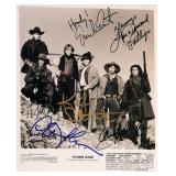 Young Guns cast facsimile signed photo