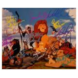 The Lion King cast facsimile signed photo