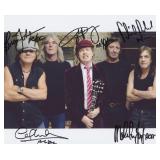 AC/DC facsimile signed photo