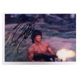 Rambo Sylvester Stallone facsimile signed movie...